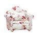 Pedty 1X Mini Furniture Living Room Scene Modelï¼Œ1:12 Dollhouse Dollhouse Mini Furniture Living Room Scene Model Small Floral Fabric Double Sofa