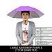 Umbrella Hat 30 inch Hands Free Umbrella Cap for Adults and Kids Fishing Golf Gardening Sunshade Outdoor Headwear (Purple)