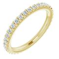 14K Yellow 5/8 CTW Natural Diamond Eternity Band Size 7 122036:625:P