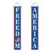 Hanzidakd American Independence Day Couplet National Day Activity Dwarf Couplet Red And Blue Bar Atmosphere Party Porch Decoration Hanging Flag