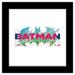 Gallery Pops DC Comics Batman 85th Anniversary - Forever Batman Power Up Gotham Wall Art Black Framed Version 12 x 12