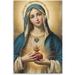 Jesus And St. Mary Art Mary And Jesus Poster Canvas Print (294)God Jesus Christ Sacred Heart of Jesus Poster Canvas Printing Artworks Canvas Poster Room Aesthetic Wall Art Prints Home Modern Decor Gif