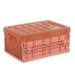 Sueyeuwdi Storage Bins Suitcase Plastic Folding Storage Container Basket Crate Box Stack Foldable Organizer Box Home Decor Room Decor 30*22*3cm