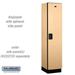 Salsbury Industries 18 in. Wide Single Tier Designer Wood Locker Maple - 1 x 6 ft. x 18 in.