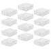 Guichaokj Transparent Storage Box 20 Pcs Clear Boxes Small Plastic Container Bins with Cover Pp