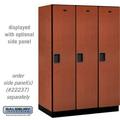 Salsbury Industries 18 in. Wide Single Tier Designer Wood Locker Cherry - 3 x 6 ft. x 24 in.