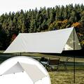 XEOVHV Tent Tarp Outdoor Tent Hammocks Rainproof Tent Tarp Shelter Camping Fishing Beach Picnic Tarp without poles