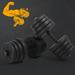 CL.HPAHKL Adjustable Dumbbells Set of 2 Free Weights Dumbbells Set with Anti-Slip Metal Handle for Women and Men Strength Training Home Gym Workout Equipment