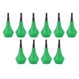 10PCS Archery Arrow Head Safety Arrow Tips Screw in Nylon Archery Accessory for Hunting Game Practice Kids Adults Green