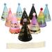 10pcs Adorable Pet Dog Birthday Party Hats Creative Puppy Cone Hats for Birthday Party