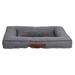Large Comfort Orthopedic Bolster-Style Dog Pet Bed for Dogs Houses and Habitats Cushion Supplies Things Mat Mattress Products