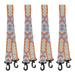 4 Pcs Roller Skate Leash with Carabiner Clip Nylon Ski Boots Carrier Strap for Skiing Snowboarding Ice Skates 73cm