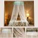 LA TALUS Mosquito Net Mesh Canopy Dust-proof Foldable Easy to Install Ruffle Dome Ceiling Mosquito Net