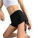 Vrhaik Women s Seamless Yoga Shorts High Waist Gym Compression Drawstring Pants Summer Workout Butt Lifting Fitness Shorts Black XXL