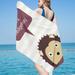 Dopebox Microfiber Sand Free Beach Towel Cartoon Printing Beach Towel Microfiber Bath Towel Gifts for Kids Women Absorbent Bath Towel Blanket for Travel Camping Swim Portable Beach Towel (A)