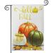 New Welcome Fall Gard Flag Vertical Double Sided Plaid Jar & Gnome Yard Flag Fall rations for Home with Sunflower