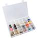 Beads Compartment Container Storage Clear Mini Containers Organizer Collection Box Travel Jewelry