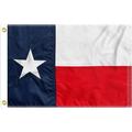 FLAGWIN Texas Flag 12x18 Embroidered Small Texas Flags Outdoor Texas Flag 210D Heavy Duty Nylon Texas Flag for Boat with Embroidered Stars Sewn Stripes and 2 Brass Grommets