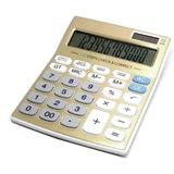 Standard Function Desktop Calculator Solar Battery Dual Power with 12 Digit Large LCD Display Basic Calculating Machine for Office/Home Elegant Design