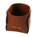 asjyhkr Folding Leather Pen Holder Container Box Pen Holder Cup for Desk Office Supplies Stationery Organizer Pencil Cup Multifunctional Desktop Office Accessories Storage Box