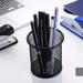 YOLOKE Pen Holder for Desk Black Pen Holder Cup for Desk Black Wire Mesh Pencil Cup Holder for Desk Pencil Cup Holders Make Up Brush Holder Office Pen Organizer