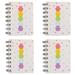 4 Packs Pocket Notebook Memo Pads for Home Office Accessories style1
