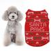 Polyester Bone Christmas Tree Pattern Soft Comfortable Pet Clothes Festival Clothing Apparel Supplies for Dogs CatsM