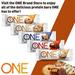 ONE Coffee Shop Protein Bars + Caffeine Vanilla Latte Gluten Free with 20g Protein and only1g Sugar Guilt-Free Snacking for High Protein Diets 2.12 oz (12 Count)