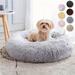 Calming Dog & Cat Bed Donut Cuddler Warming Cozy Soft Round Bed Fluffy Faux Fur Plush Cushion Bed For Small Medium And Large Dogs And Cats (16 /20 /24 /28 /31 /39 )