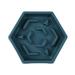 Brother Teddy Slow Feeder Dog Bowls Dog Food Bowls Non Slip Interactive Dog Feeding Bowls That Slow Down Eating Bloat Stop Maze Dog Dishes Dog Feeder for Medium Large Breeds Hexagonal/Blue