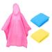 3Pcs Colored Raincoats Adults Rain Ponchos Cycling Rain Coats Reusable Raincoats Outdoor Ponchos