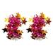 TNOBHG Wrist Flower Decoration 2pcs Kids Dance Wrist Flower Star Decor Bright Colors Elastic Rubber Band Wristband Children Performance Party Wear Accessory