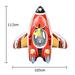 3 Color Fashion Child Inflatable Water Toy Fighter Rocket Water Gun Model Float Swimming Ring Swimming Pool Party Floating Toy