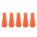 5Pcs 6mm Archery Arrow Tips Soft Rubber Arrowheads Rubber Blunt Point Broad Heads for Hunting Shooting Arrows Training Equipment Orange