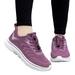 ZHAGHMIN Women Running Shoes Summer Lightweight Lace-Up Tennis Shoes Non Slip Gym Workout Shoes Breathable Mesh Walking Womens Sneakers Pink Size6.5