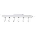 Dtydtpe 6 Hook Wall Hanging Coat Rack Wall Decor Hat Storage Rack Shelf Hanger White Backpack Wall Hooks for Kids Elephant Ceiling Hook Hand Weight Rack Wall Mounted Hooks for Towels outside Suc