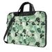 ZICANCN Laptop Case 13 inch Green Granite Terrazzo Texture Work Shoulder Messenger Business Bag for Women and Men