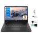 HP Stream 14 HD Display Intel Celeron N4120 Processor 8GB Memory 64GB eMMC SD Card Reader Windows 11 Home One Year Office 365 Included Jet Black with Mazepoly Accessories