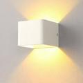 Cbcbtwo Wall Sconces Two-way Wall Light Wall Lamp Wall Mounted 7W 3200K Cool White Waterproof Aluminum Angle Adjustable Modern Lighting for Home Office Room Decor Hallway Bedroom Living Room
