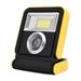 Outoloxit Solar LED Work Light USB Rechargeable Outdoor Folding Search Portable Lantern COB LED Floodlight Power Bank Yellow