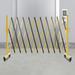 11ft Mobile Safety Gate Metal Portable Expandable Barricade Retractable Barrier Durable