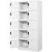 U-SHARE Metal Storage Cabinet Garage Storage Cabinet Steel Lockable Tool Cabinet for Office Home Garage