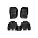 WeatherTech Custom Fit FloorLiners compatible with Jeep Wrangler JK Unlimited 4-Door Wrangler Unlimited 4-Door - 1st & 2nd Row Black