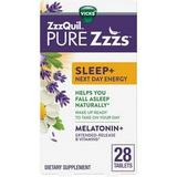 PURE Zzzs Sleep+ Next Day Energy Melatonin Extended Release B-Vitamins (Pack of 4)