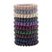 10 Piece Hair Ties For Thick Hair Coil Elastics Hair Ties Multicolor Medium Spiral Hair Ties No Crease Hair Coils Telephone Cord Plastic Hair Ties For Women And Girls (Matte color)