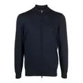 Hugo Boss, Sweatshirts & Hoodies, male, Blue, S, Blue Zip Cardigan Palano