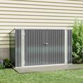 210CM Wide Steel Lockable Garden Bike Shed Bicycle Storage Shed