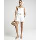 River Island Womens White Belted Smart Shorts