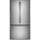 GE Profile Counter-depth 23.1-cu ft French Door Refrigerator with Ice Maker and Water dispenser (Fingerprint-resistant Stainless Steel) ENERGY STAR