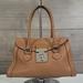 Dooney & Bourke Bags | Dooney & Bourke Brown Pebble Leather Flap Front Small Satchel Handbag | Color: Brown/Silver | Size: Os